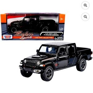 Jeep Gladiator Rubicon (Closed Top) Pickup Truck Black 1/24-1/27
